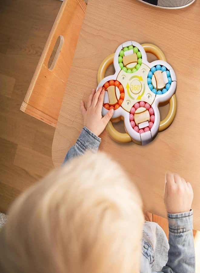 Kiditos Magic Bean Cube Puzzle Toy - Spinning Beads Sensory Toy for Kids, Anti-Stress Educational Rotating Beads Toys | Birthday Gift for Boys & Girls - Image 4